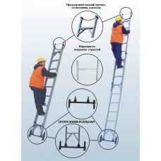 Лестницы изолирующие стеклопластиковые раздвижные ЛСПР